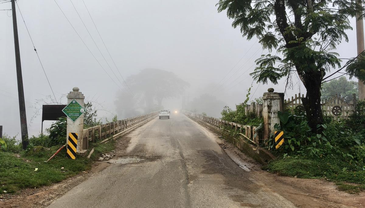 The bridge on Thunga river on SH 27 in Sringeri. The bridge on Thunga river on SH 27 in Sringeri.