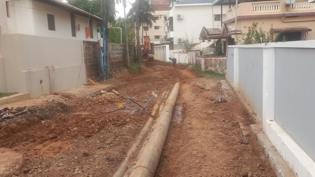 Nagar Vikas Yojana phase-2 road works; residents fear increased water logging