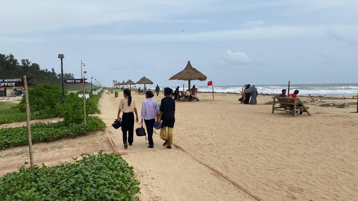 Walkways and other changes have been made in terms of upkeep and safety of visitors in a stretch of Tannirbhavi beach in Mangaluru, which is now a blue flag beach Walkways and other changes have been made in terms of upkeep and safety of visitors in a stretch of Tannirbhavi beach in Mangaluru, which is now a blue flag beach