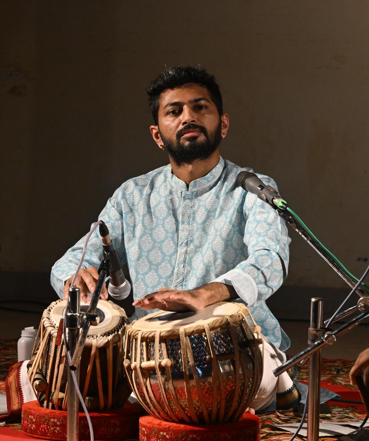 Shrivaths Sharma treated the audience to a tabla solo