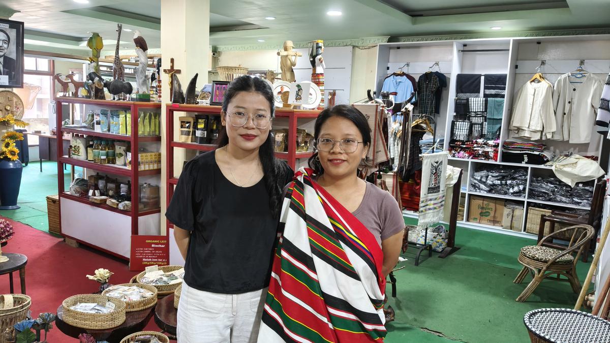 Malsawmtluangi (right), who runs Hnam Chhan Handloom Showroom in Upper Republic, Aizawl, said was happy that the new line connects her state with the rest of the Nation and could bring in many changes on Monday, September 1, in Aizawl.