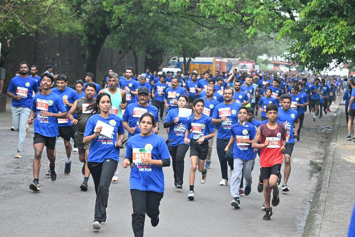 Several first-time runners in the 5K run of the NMPA Golden Jubilee 10K run, organised by New Mangalore Port Authority to mark its Golden Jubilee celebrations on Sunday.