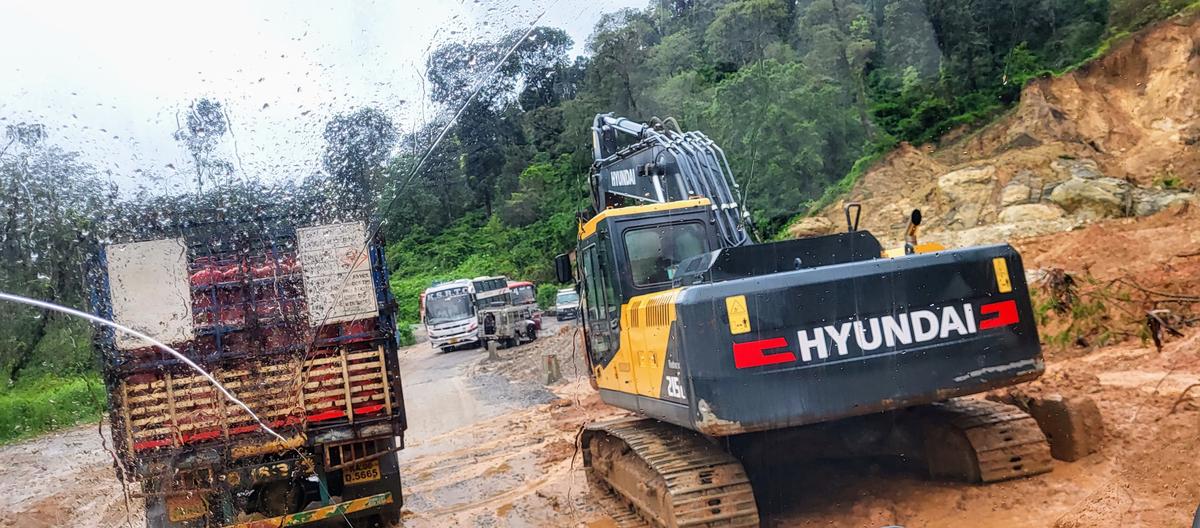 Driving on Mangaluru-Bengaluru National Highway 75 through Sakleshpur taluk in Hassan district is risky with the threat of frequent landslips between Maranahalli and Sakleshpur.