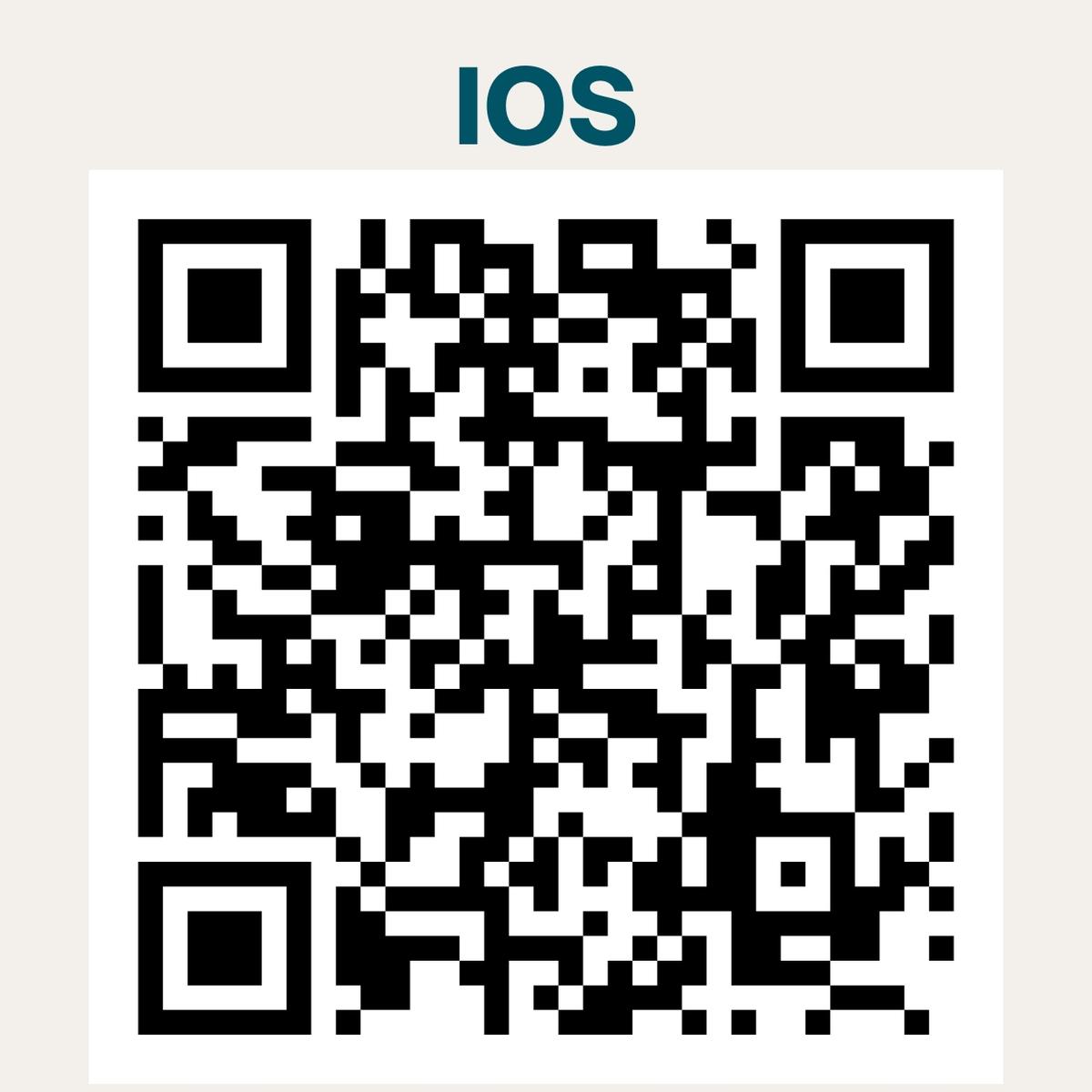 O código QR para baixar o aplicativo RailOne da Indian Railways para aparelhos iOS