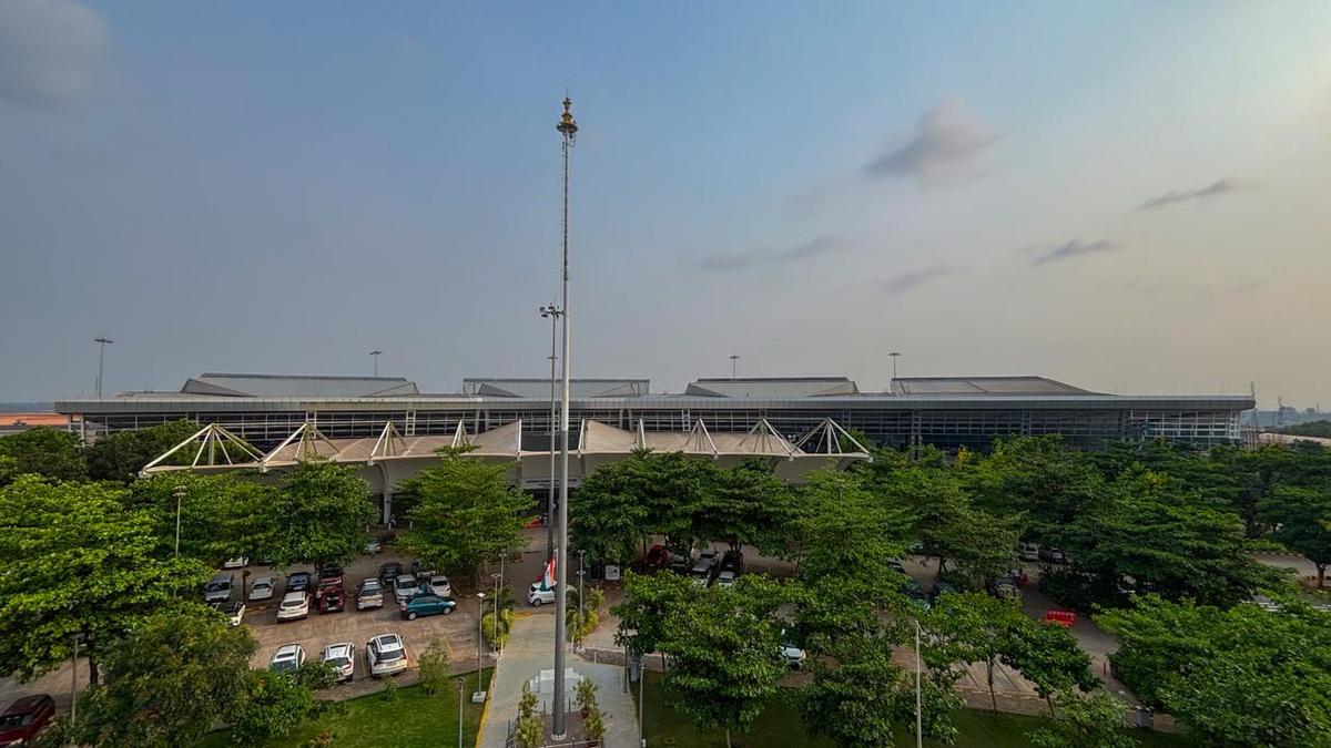 A front facade aerial view of Mangaluru Inernational Airport that celebrates five years under Mangaluru International Airport Ltd., in Mangaluru. A front facade aerial view of Mangaluru Inernational Airport that celebrates five years under Mangaluru International Airport Ltd., in Mangaluru.