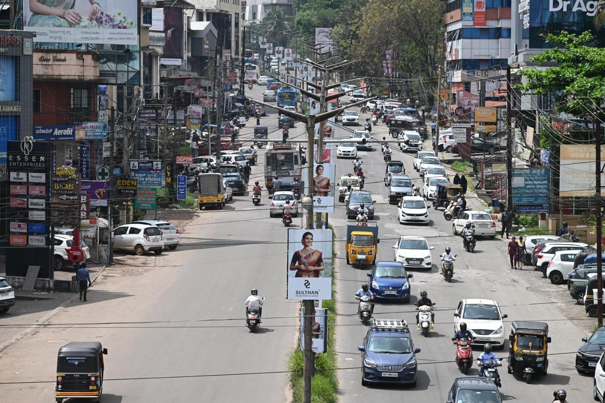 A view of Kankanady Bypass Road in Mangaluru. A view of Kankanady Bypass Road in Mangaluru.