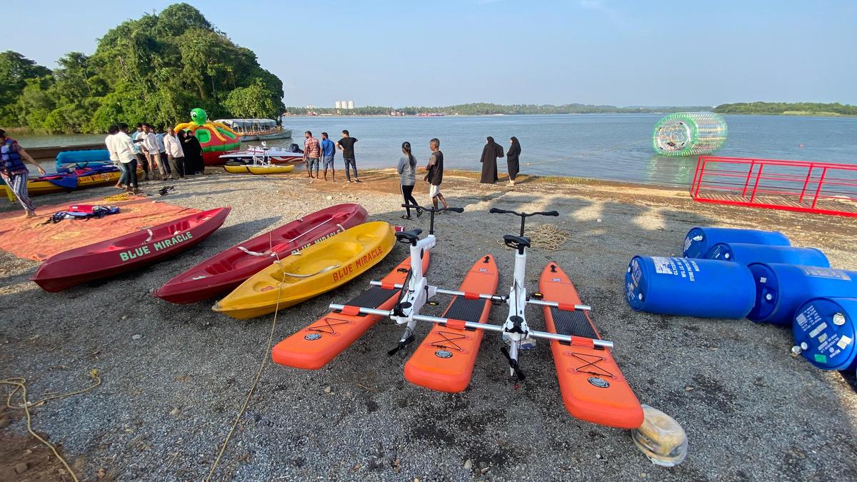 Blue Miracle Water Sports has opened water sports facilities, including kayaking, zorbing cylinder, bumper rides, water cycling, speed boat, kids pool etc., on the banks of the Netravathi at Adam Kudru in Mangaluru.