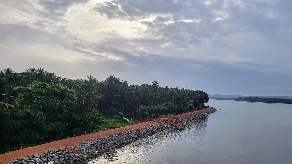 Netravathi Khar Land protection project work comes to a halt over allegations of CRZ norm violation