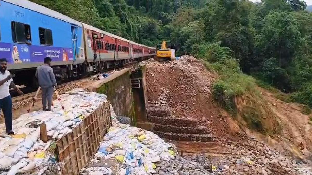 Bengaluru-Mangaluru services resume after SWR restores track affected by landslip on Sakleshpur-Subrahmanya Road Ghat section