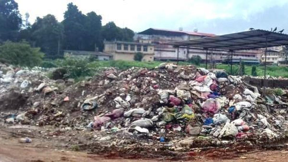 Garbage piling up in Pathanamthitta town The Hindu