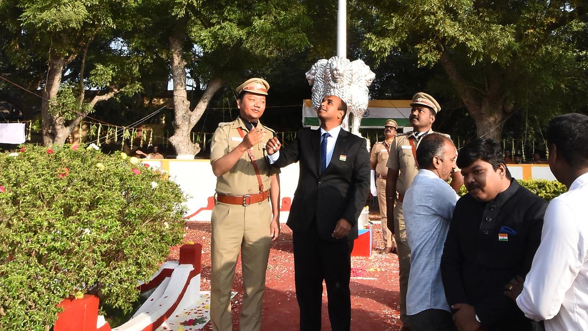 Social activists honoured at Republic Day parade in Thanjavur
