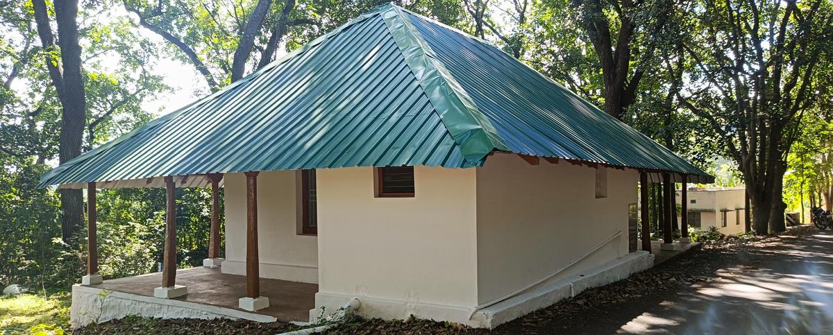 The renovated British bungalow at Pachamalai The renovated British bungalow at Pachamalai