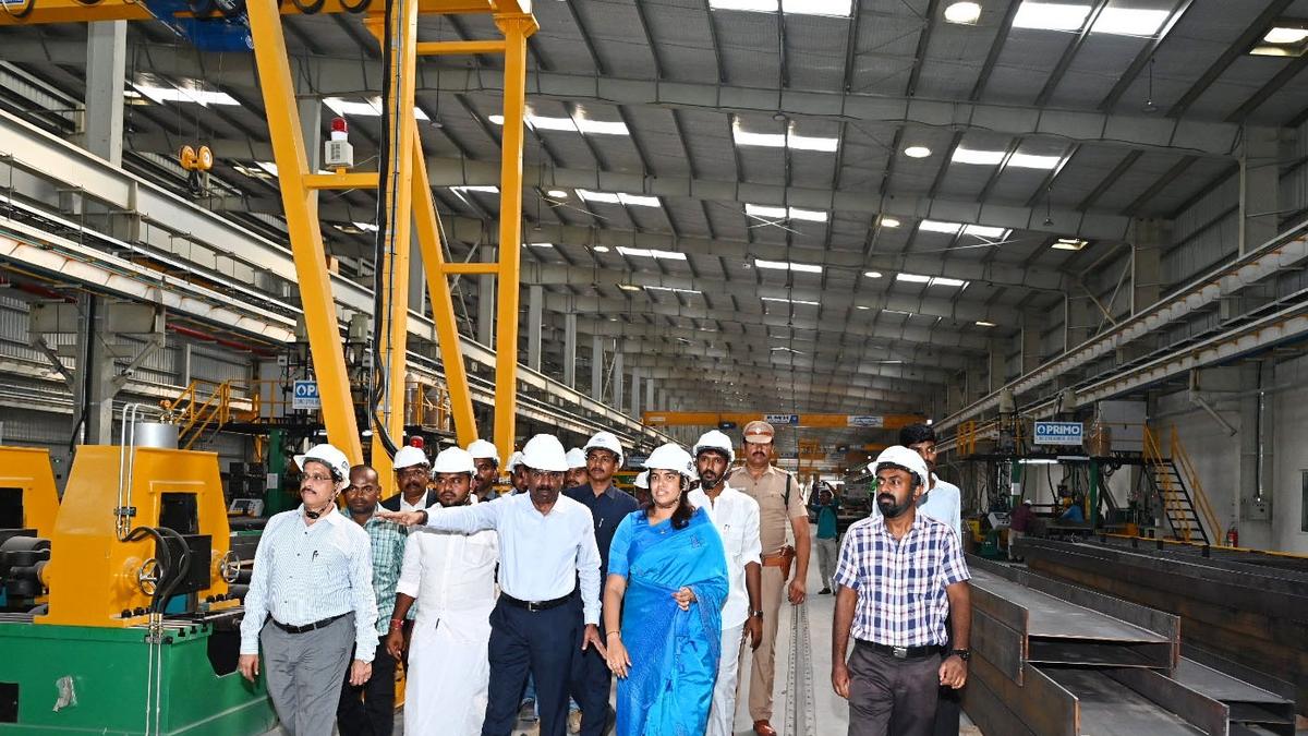 Minister visits SIPCOT Industrial Park