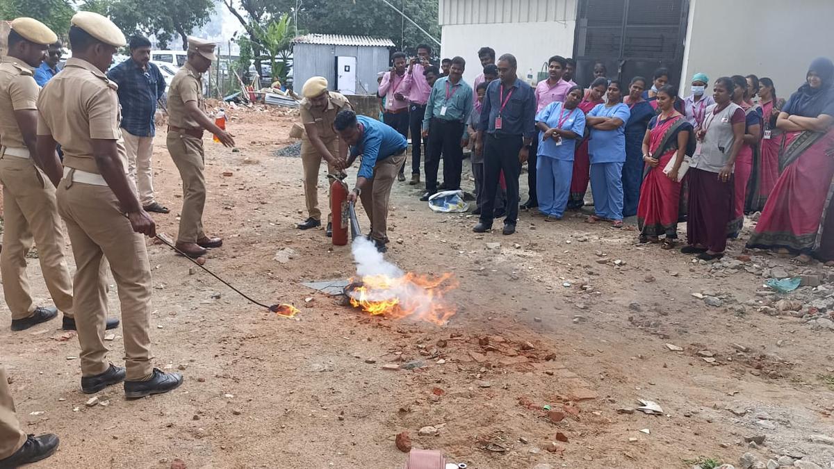 Fire and Rescue Services conduct mock drills on fire safety