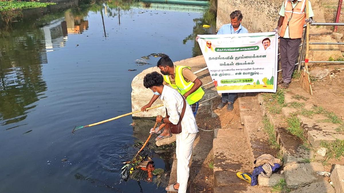 Tiruchi Corporation launches drive to clean waterbodies in the city