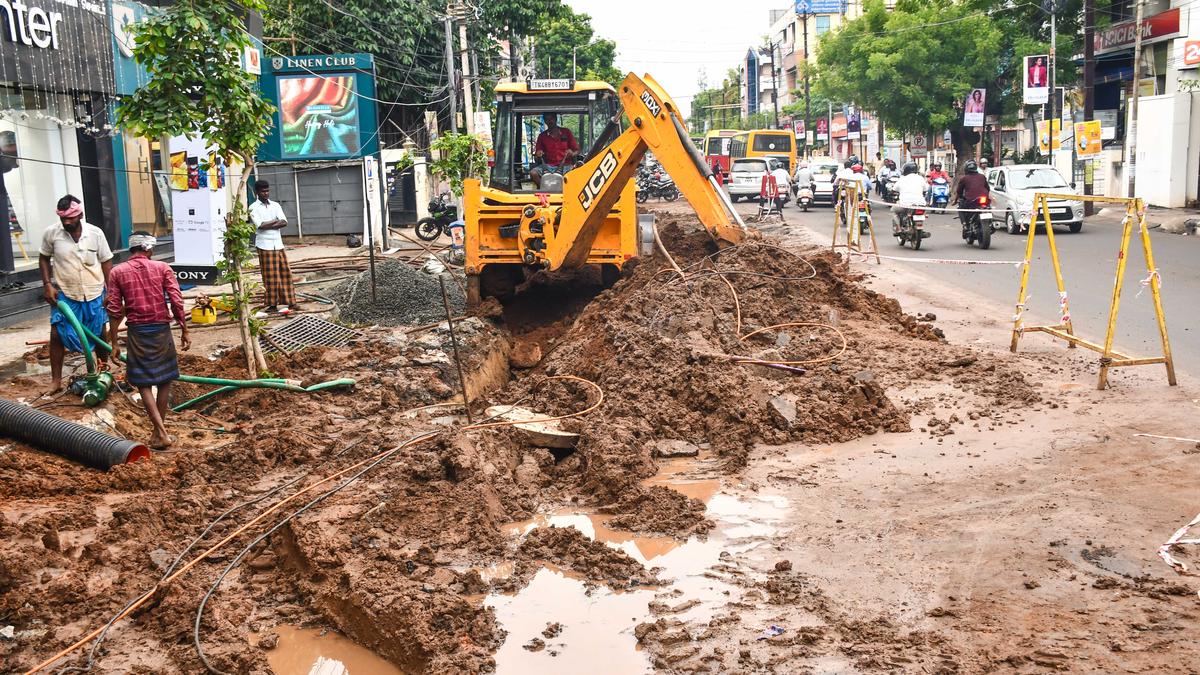 Thillai Nagar UGD work will be completed in 10 days, says Tiruchi Corporation Commissioner