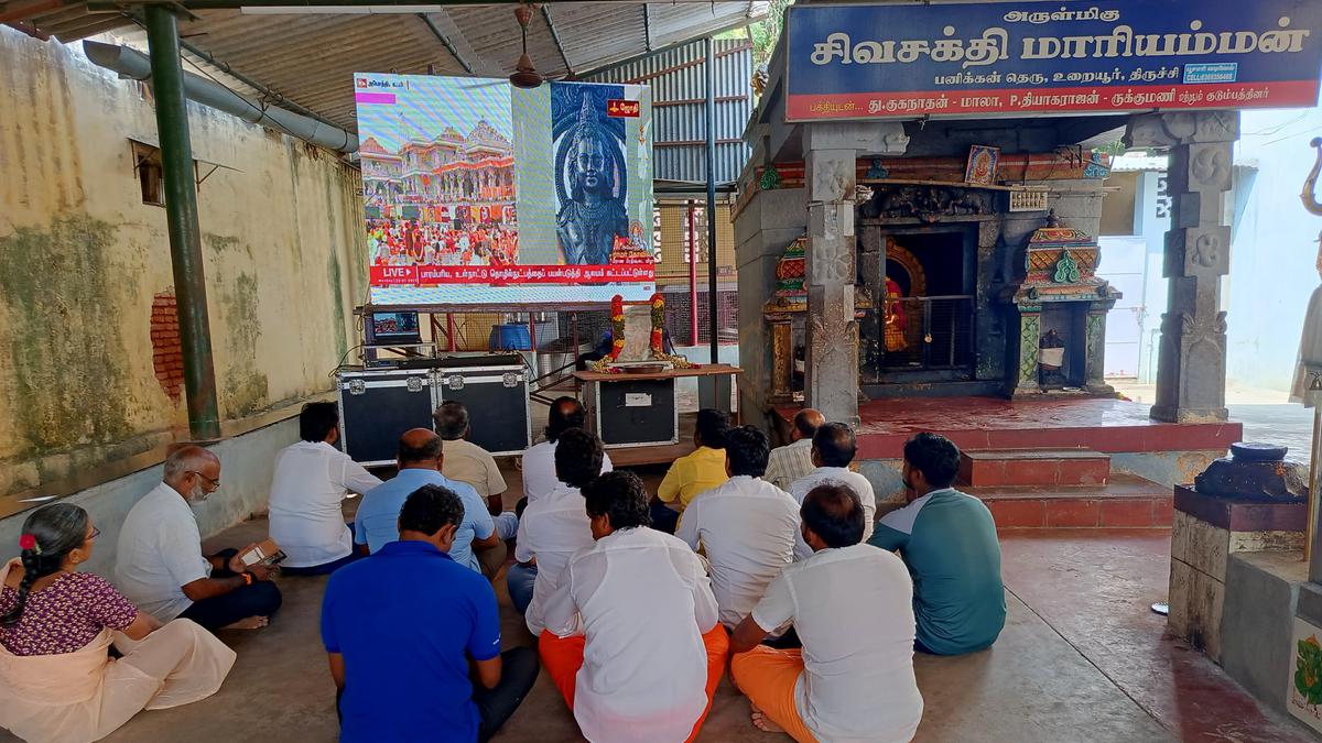 Devotees in Tiruchi celebrate Ayodhya Ram temple consecration