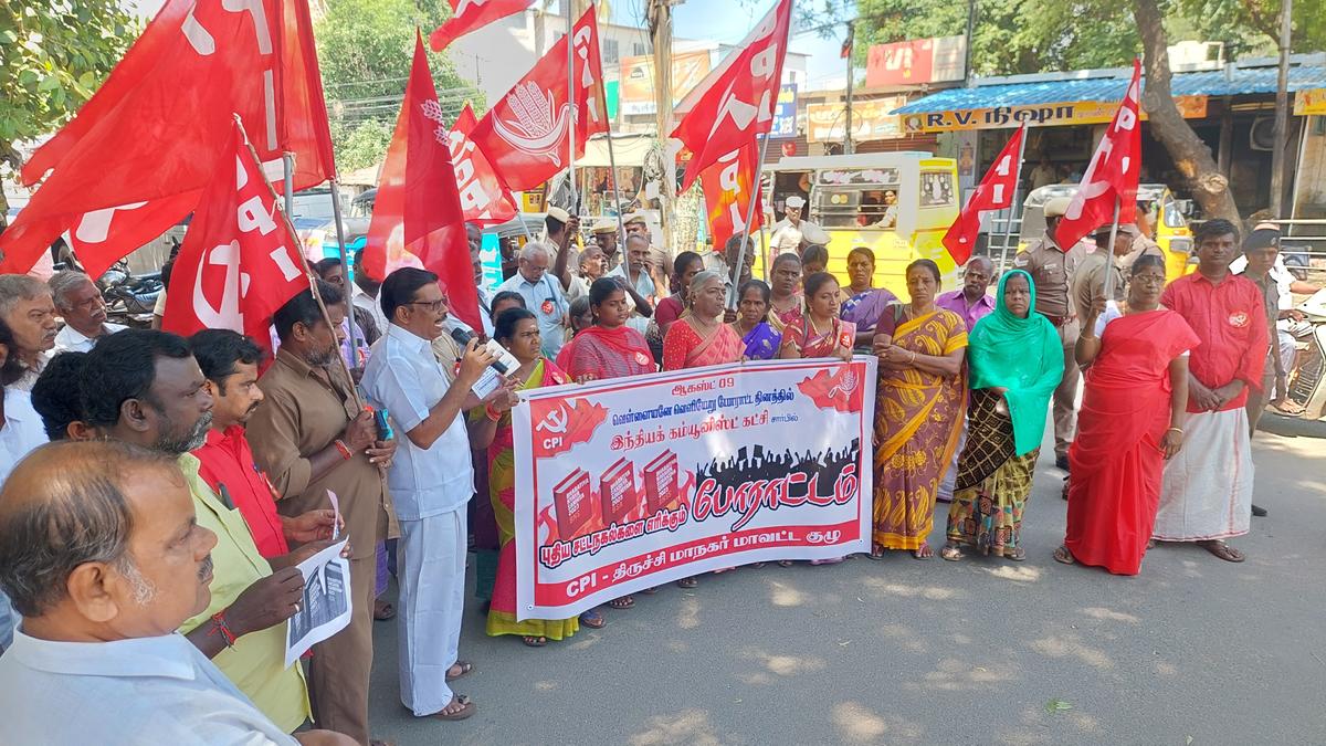 CPI cadre stage protests demanding withdrawal of three new criminal laws