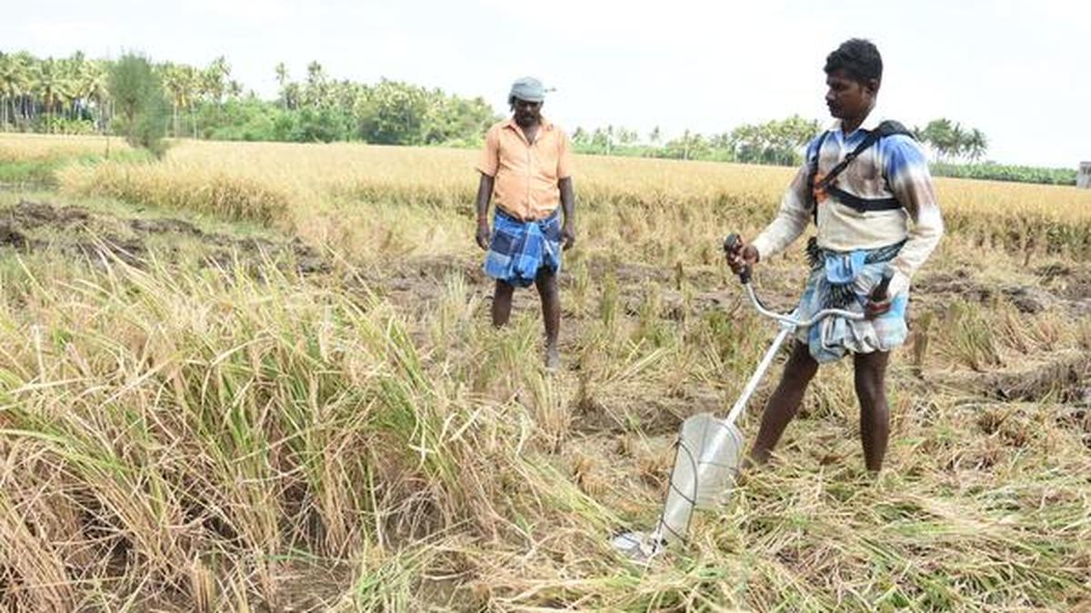 State to give handheld paddy harvesters at subsidised rates The Hindu