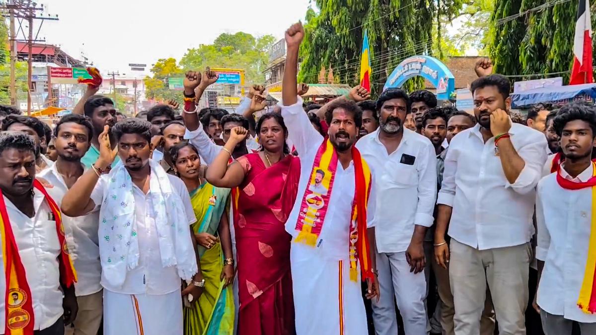 DMK, TVK cadre clash at Kumbakonam over distribution of pamphlets resembling coupons