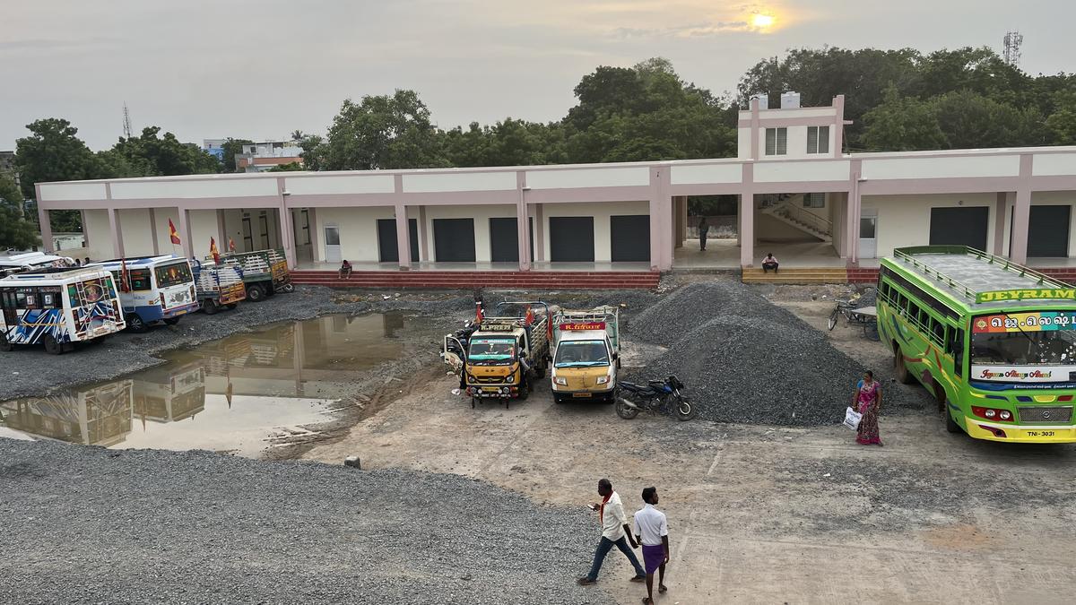 Construction of new bus stand in Ariyalur reaches final stage