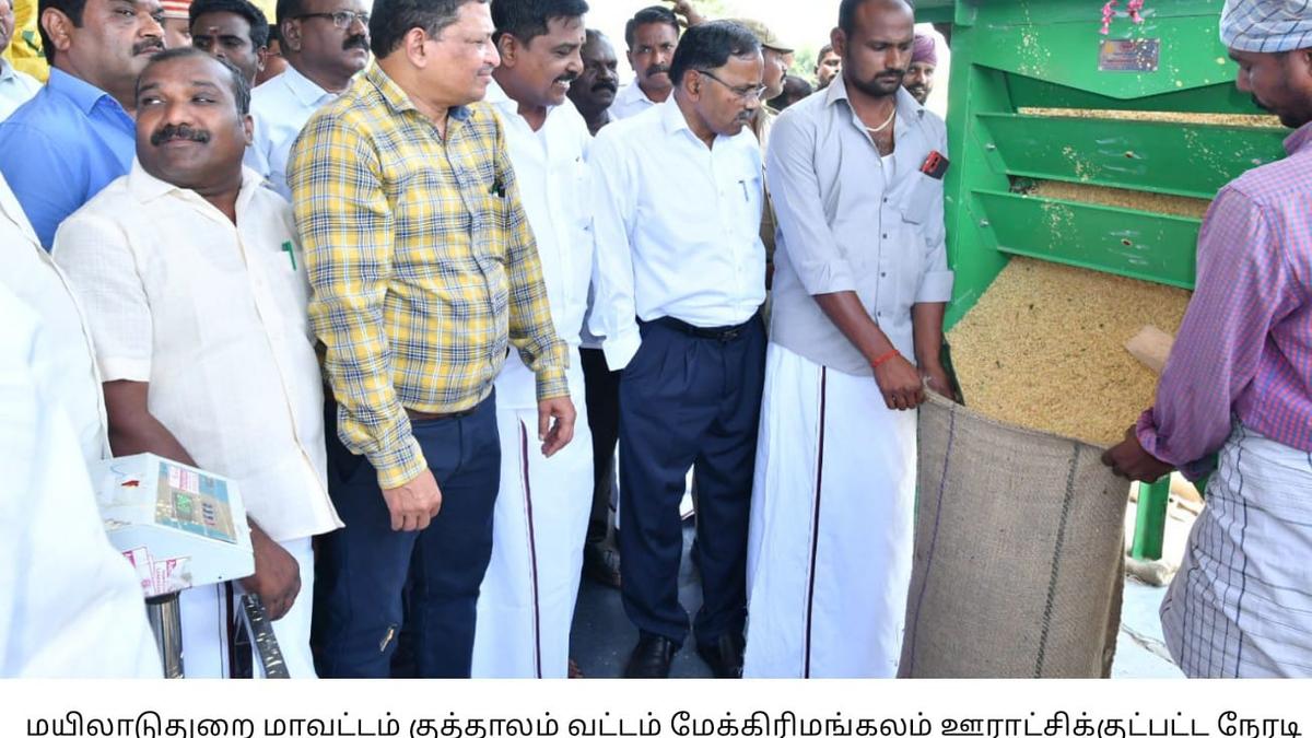 Kuruvai paddy procurement begins in Mayiladuthurai district