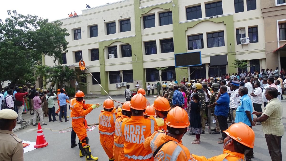 NDRF team carries out mock rescue drill at Perambalur