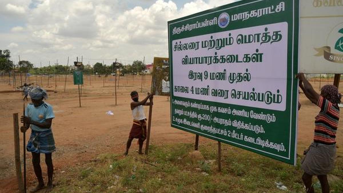 Retail vegetable traders hesitant to shift to G. Corner ground The Hindu