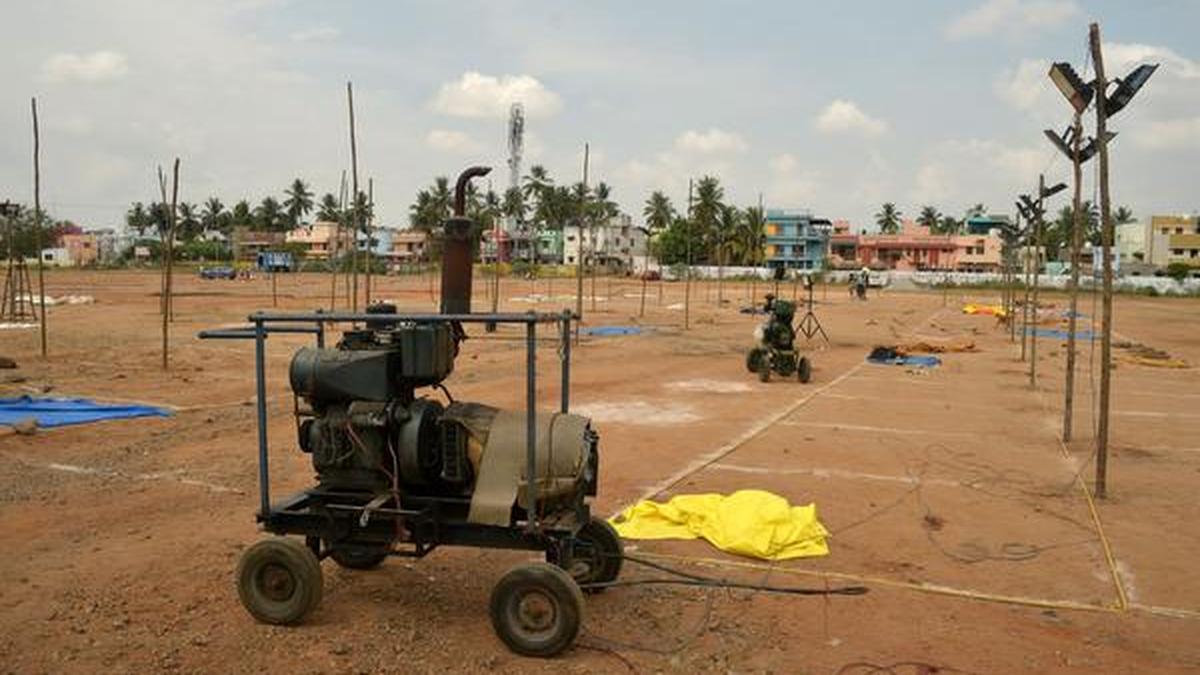 Temporary vegetable market begins functional at G. Corner ground The