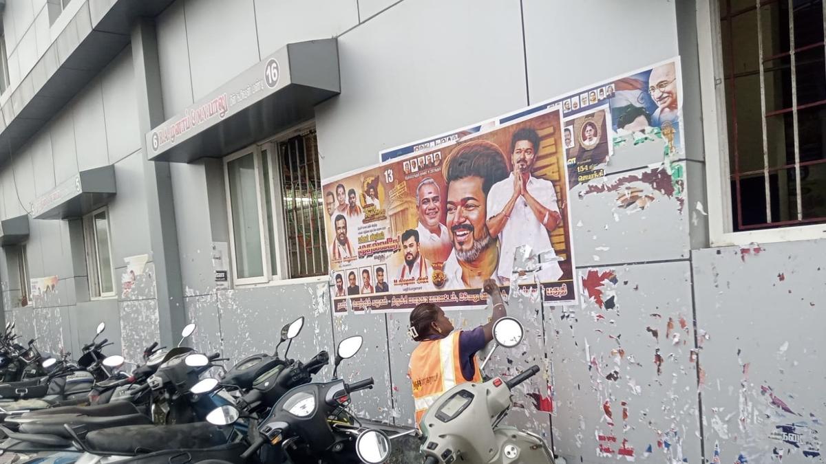Tiruchi Corporation steps up drive against wall posters