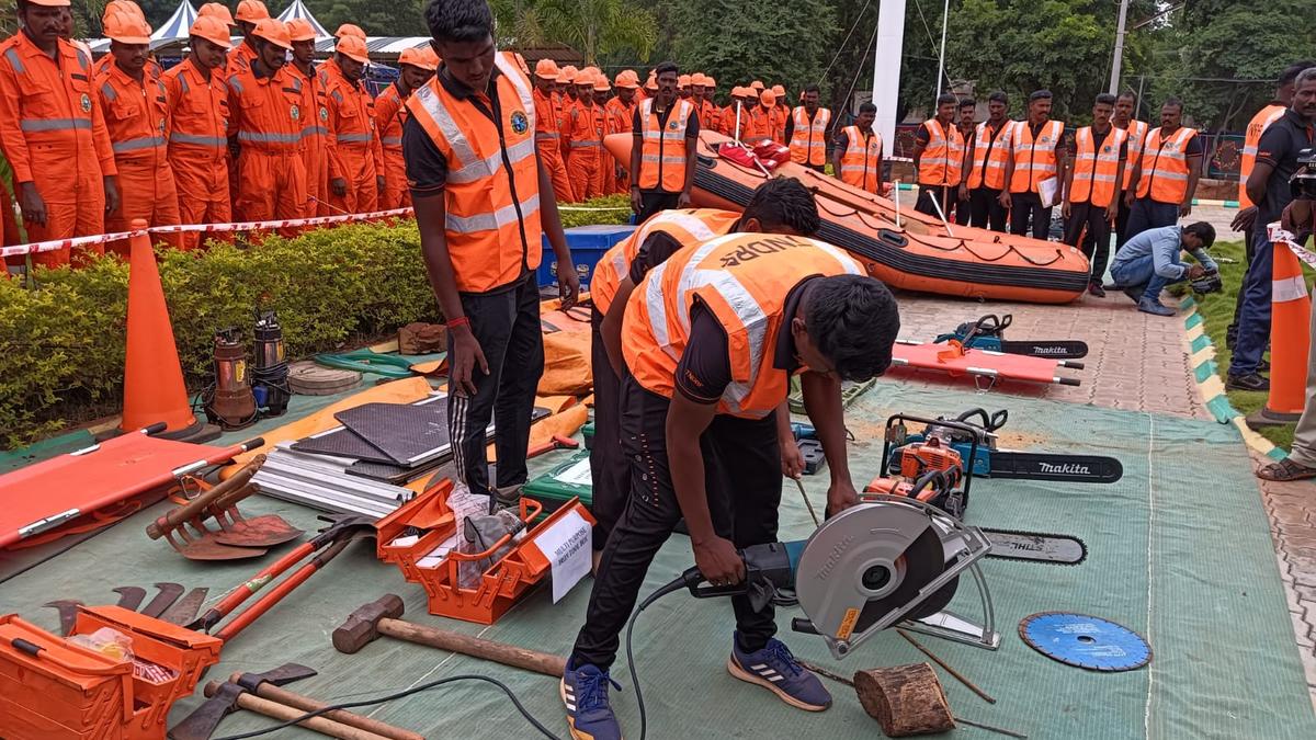 Disaster rescue personnel ready to meet exigencies 