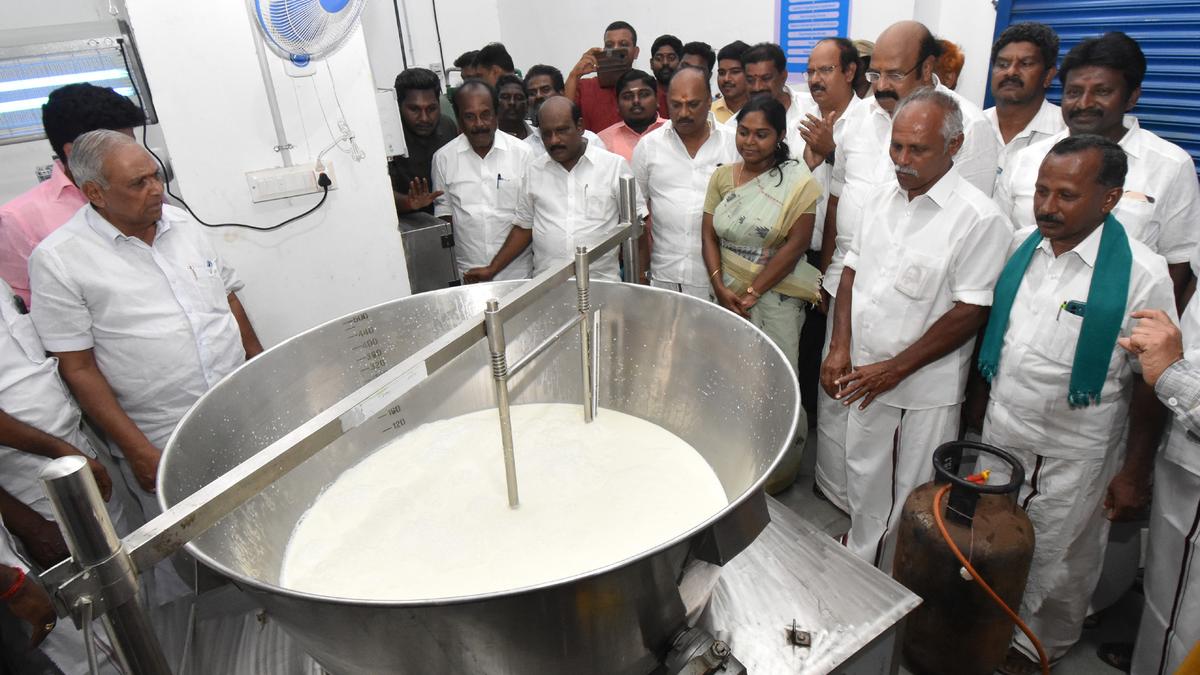 Aavin dairy for producing value-added products inaugurated in Thanjavur