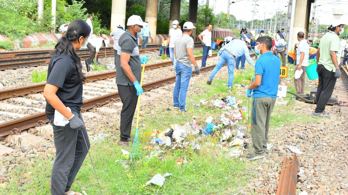 Cleanliness drives at Tiruchi Railway Division, Ordnance Factory