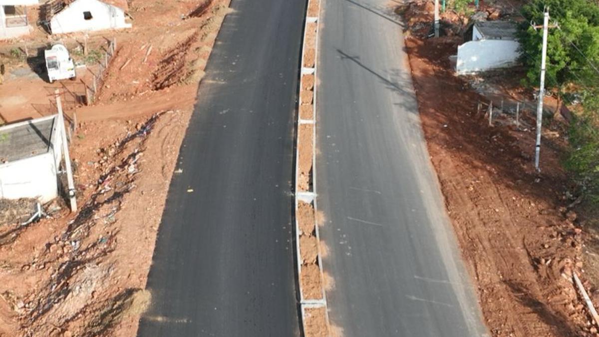 Widening of Manapparai-Thuvarankurichi Road nearing completion