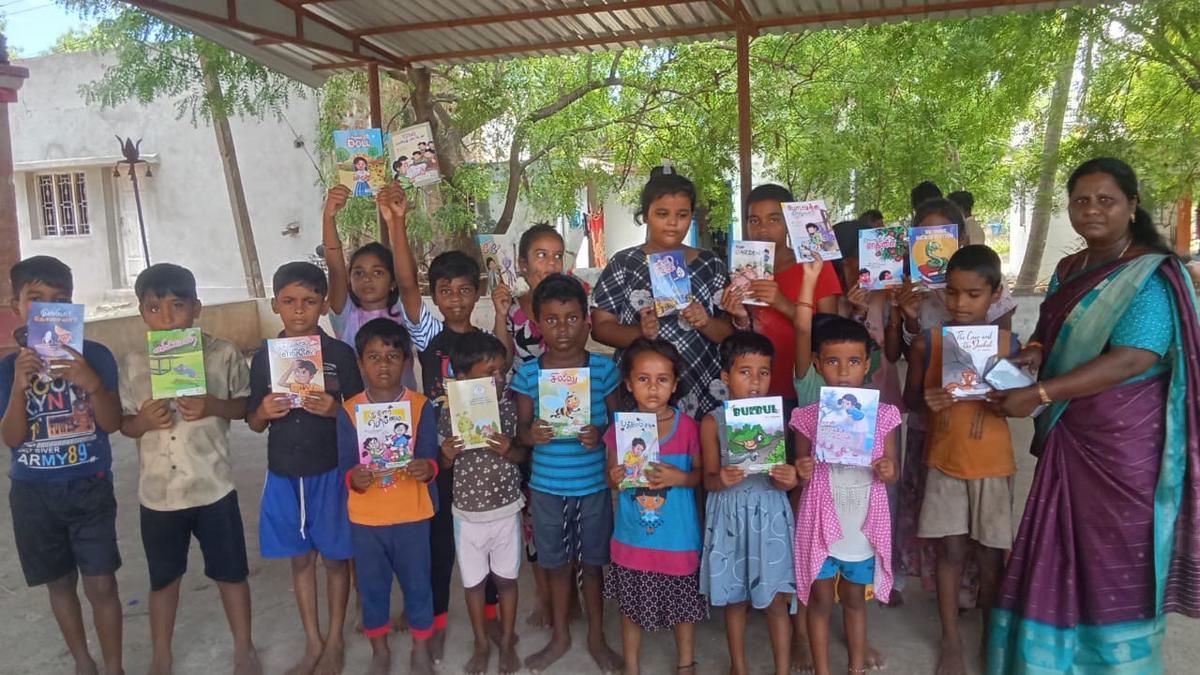 School teachers promote reading habit among Narikuravar children during vacation