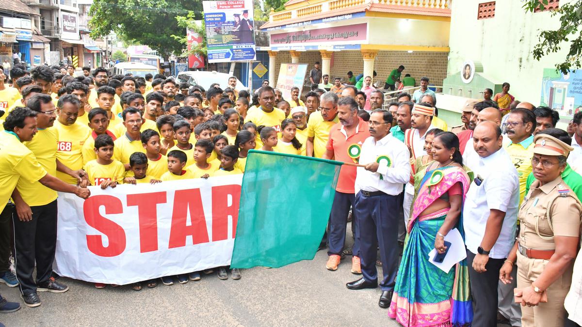 ‘Plastic Run’ awareness marathon held in Mayiladuthurai