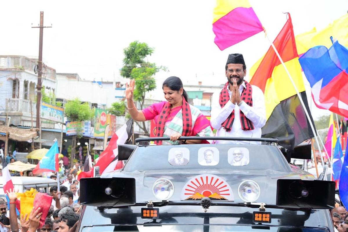 Tamil Nadu Assembly election: Kanimozhi targets AIADMK-BJP alliance, calls it opportunistic