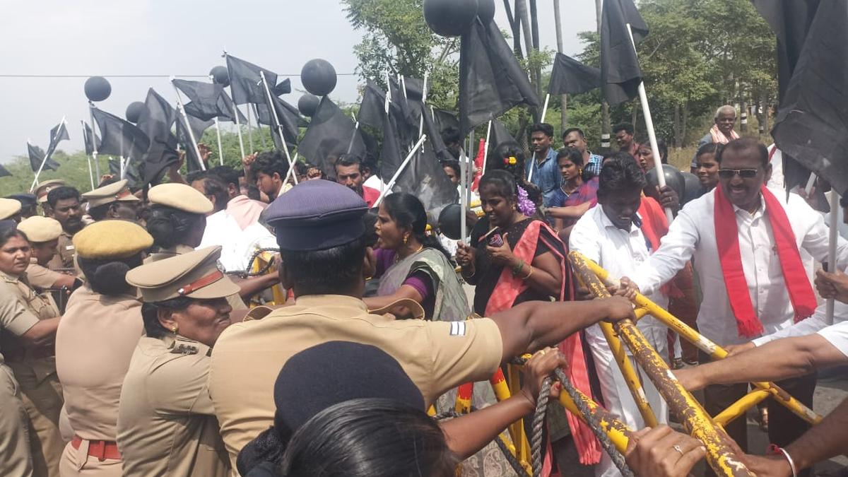 Several protesters arrested for bid to stage demonstration against Governor’s visit in Pudukottai