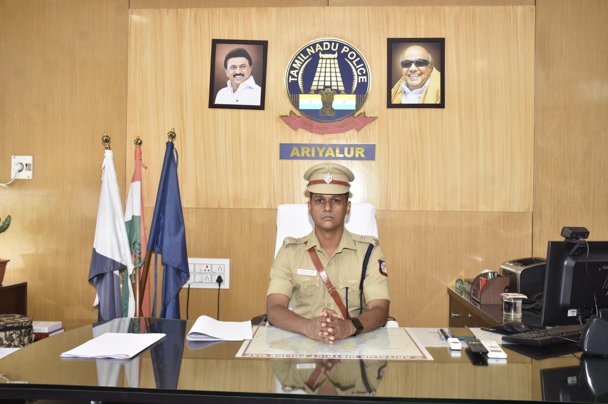 Vishwesh B. Shastri, who assumed charge as the Superintendent of Police, Ariyalur on Monday. 