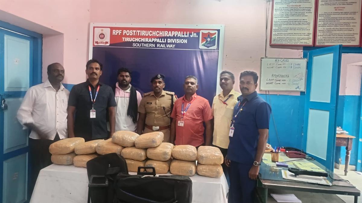 Smuggling of ganja on trains persists in Tiruchi division