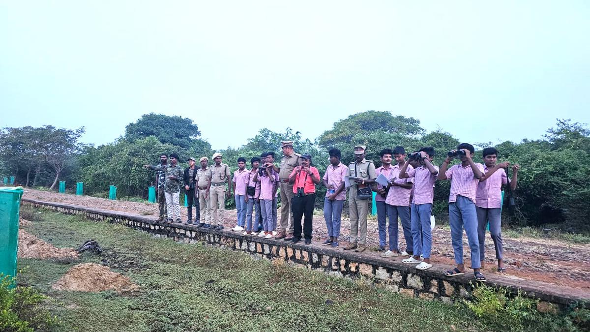 Annual synchronised terrestrial bird census begins in Nagapattinam Forest Division