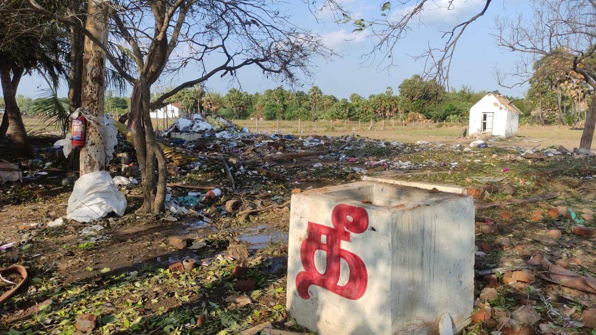 Four killed in an explosion at a firecracker manufacturing unit in Mayiladuthurai