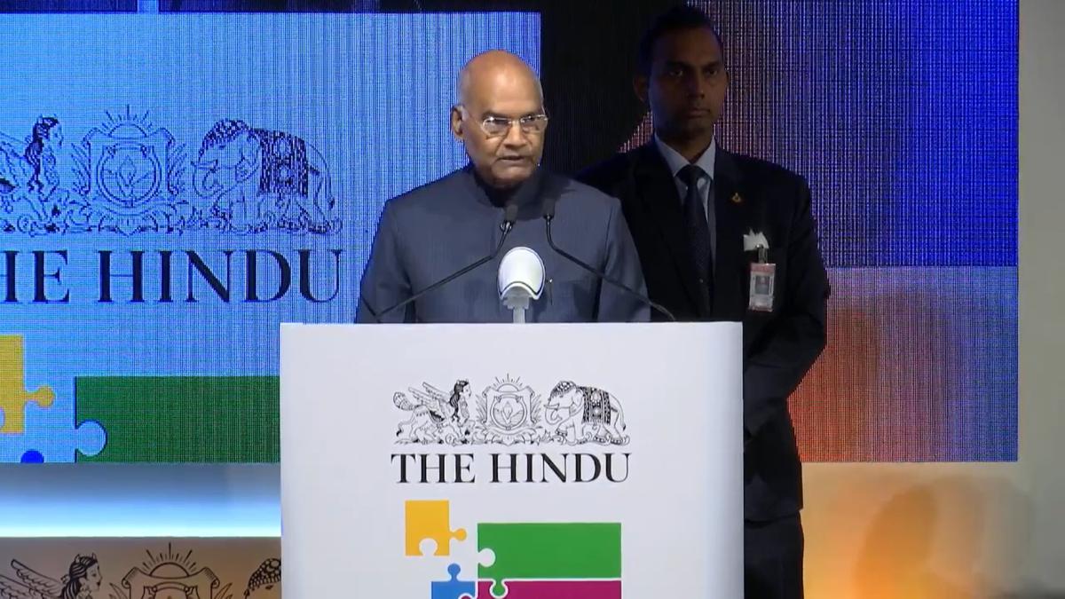 ‘Truth cannot be eclipsed by blinkers of prejudices,’ says President Ram Nath Kovind at The Hindu’s Huddle