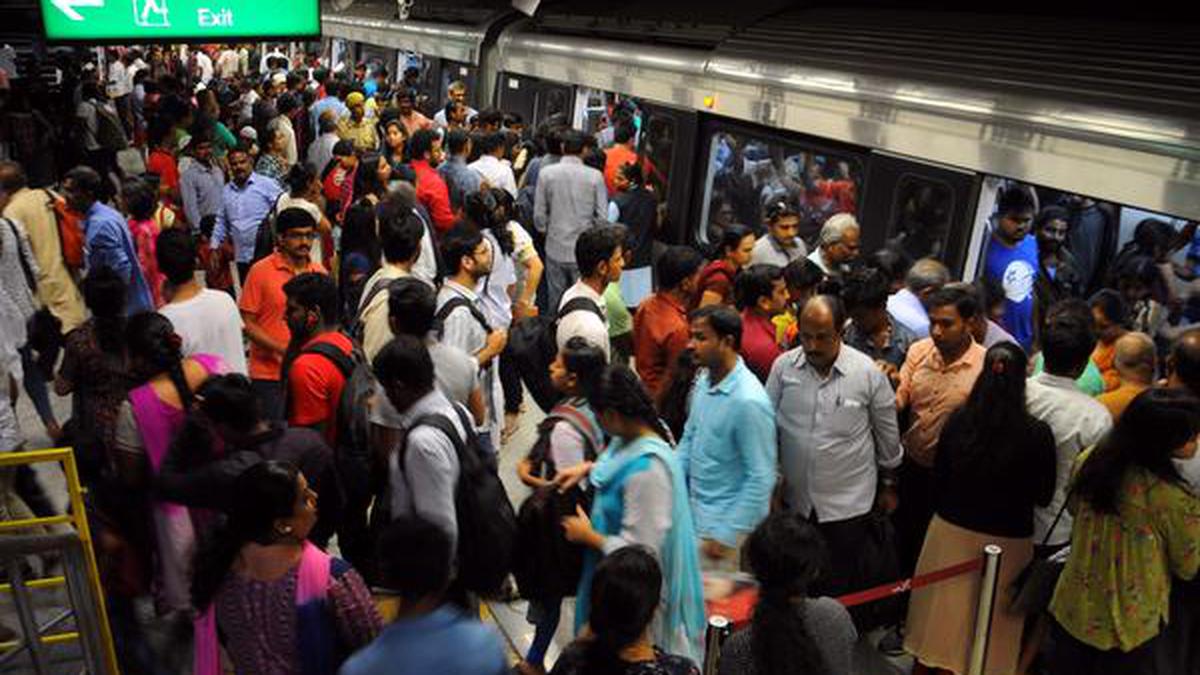 Metro maintained normal frequency on Monday - The Hindu