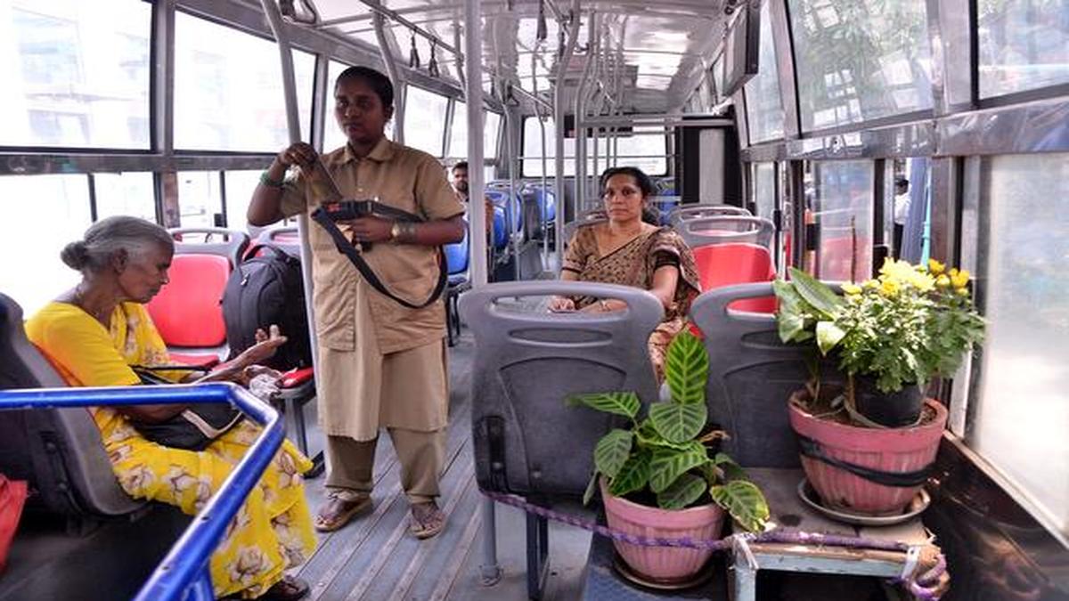 BMTC women conductors appeal for reduced work hours - The Hindu