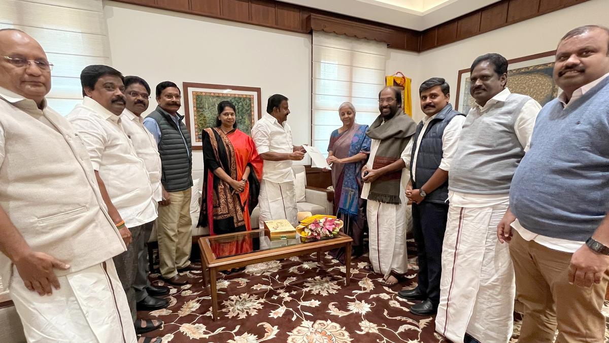 T.N. delegation calls on Nirmala Sitharaman, requests funds to implement Jal Jeevan Mission