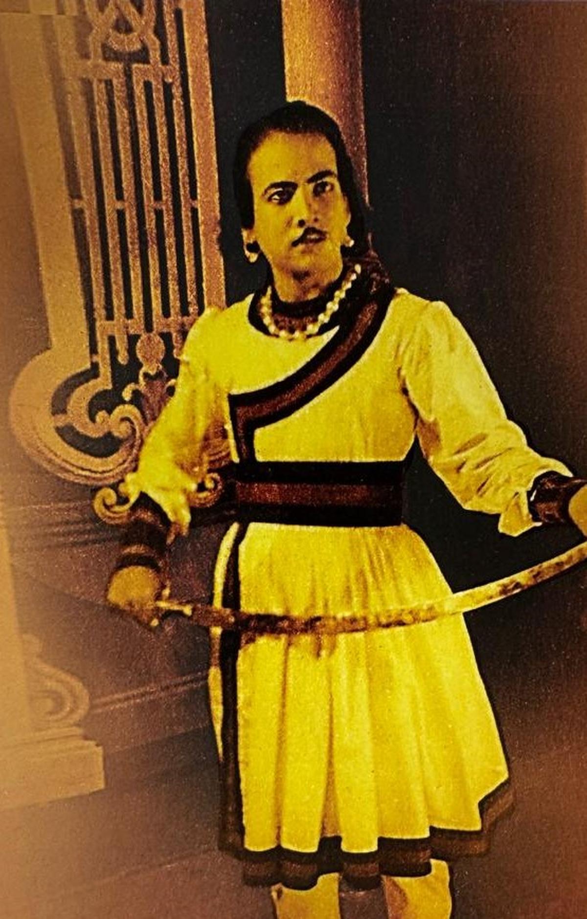 D.V. Narayanaswamy, who played the role of Chandramohan in the play.