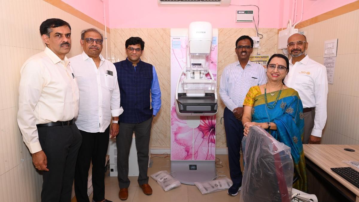 Rotary Club of Madras and Cancer Institute Adyar install mammogram unit in Tiruvannamalai