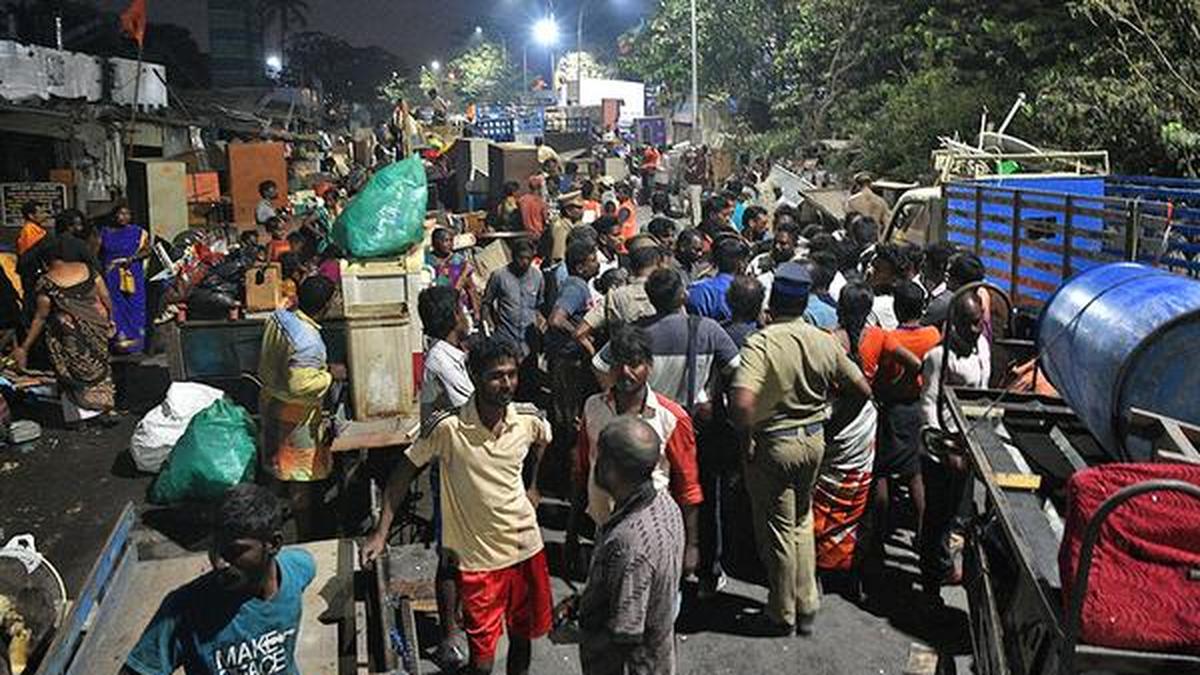 Eviction of residents at K.P. Park sparks tension The Hindu
