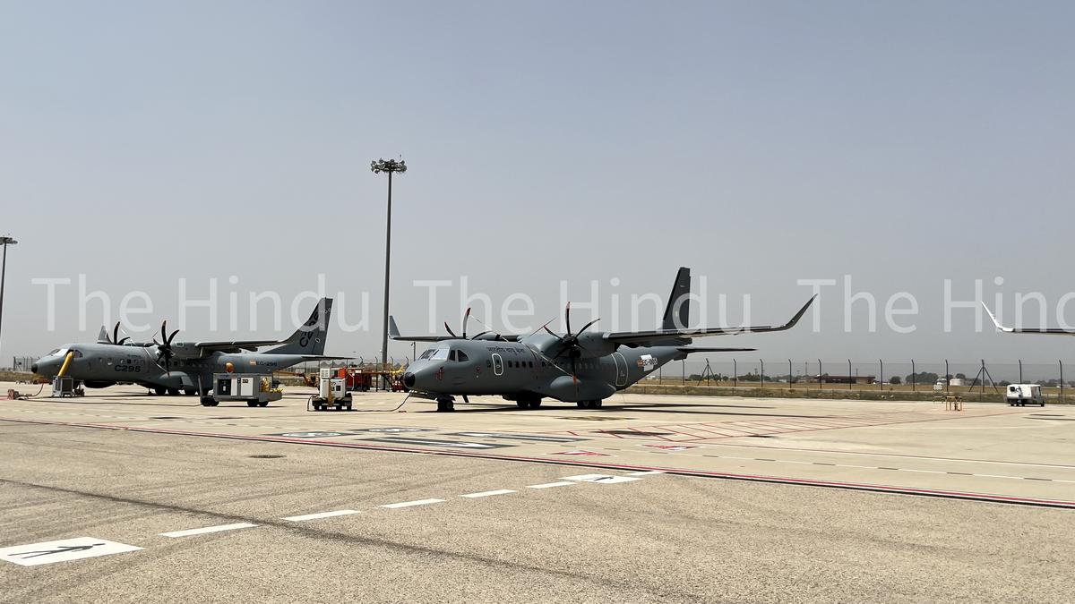 C-295 transport aircraft manufactured by Airbus for the Indian Air Force.